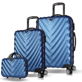 Zoozie Bags Juego de Maletas de 3 Piezas Azul Oscuro